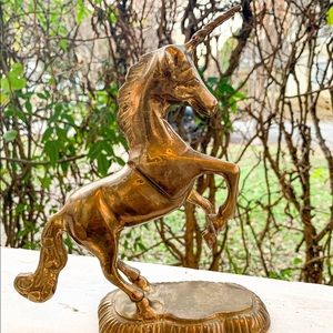 Vintage brass unicorn